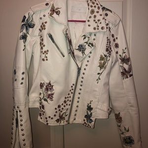 BLANKNYC white leather jacket